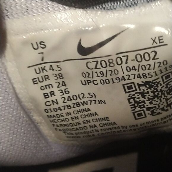 Nike Women's Air Zoom Pegasus 37 Running Shoes Black White Size US 7 CZ0807-002 - Picture 12 of 12